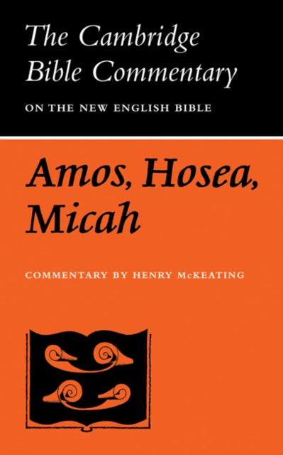 Book cover of: Books of Amos, Hosea, Micah. By: Henry McKeating