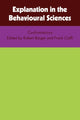 Book cover of: Explanation in the Behavioural Sciences