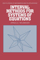 Book cover of: Interval Methods for Systems of Equations. By: A. Neumaier