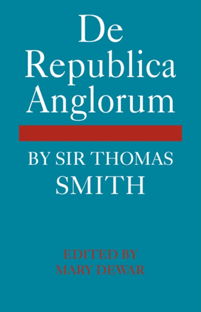 Book cover of: De Republica Anglorum. By: Mary Dewar