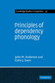 Book cover of: Principles of Dependency Phonology. By: John M. Anderson