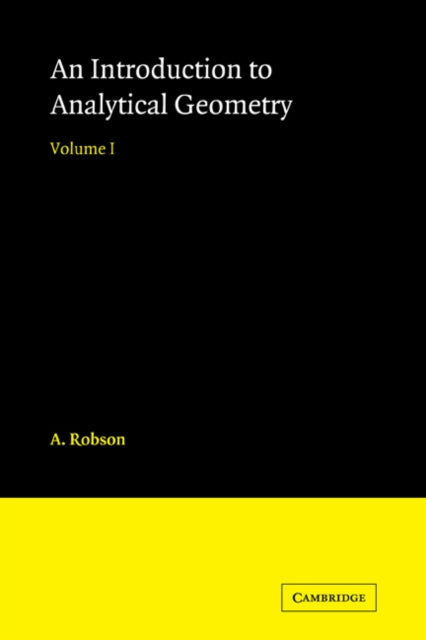 Book cover of: Introduction to Analytical Geometry. By: Robson, A.