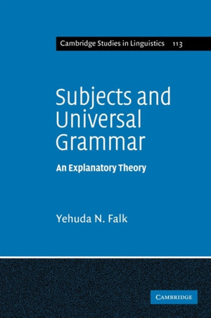 Subjects and Universal Grammar