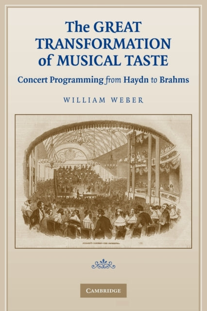 Book cover of: Great Transformation of Musical Taste. By: William Weber