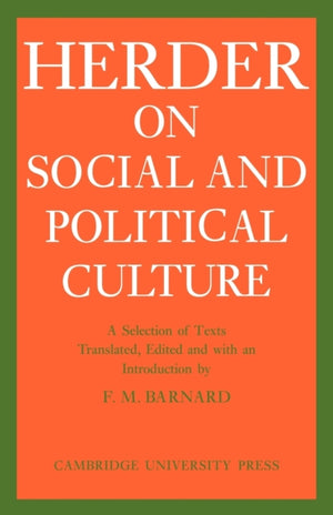 J. G. Herder on Social and Political Culture
