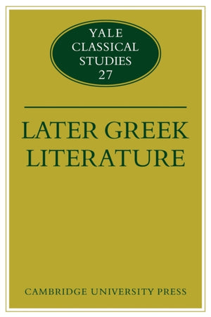 Later Greek Literature