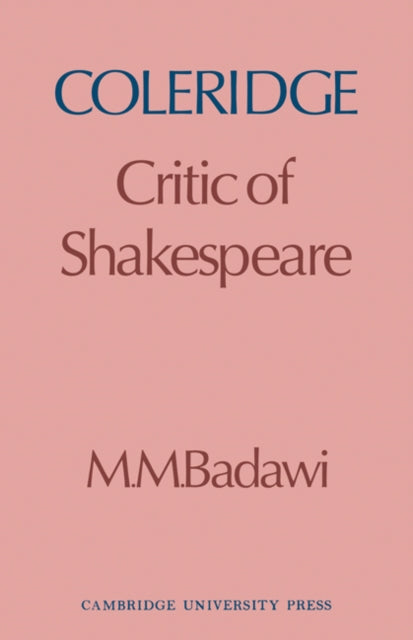 Book cover of: Coleridge. By: Muḥammad Muṣṭafá Badawī
