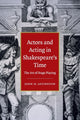 Book cover of: Actors and Acting in Shakespeare's Time