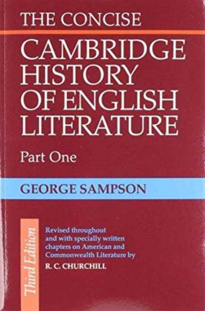 Book cover of: Concise Cambridge History of English Literature 2 Part Set. By: George Sampson