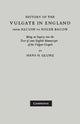 Book cover of: History of the Vulgate in England from Alcuin to Roger Bacon. By: Hans Hermann Glunz