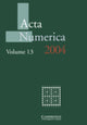 Book cover of: Acta Numerica 2004: Volume 13. By: Arieh Iserles