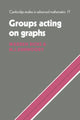 Book cover of: Groups Acting on Graphs. By: Warren Dicks