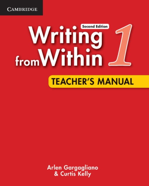 Book cover of: Writing from Within Level 1 Teacher's Manual. By: Arlen Gargagliano