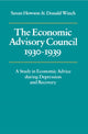 Book cover of: Economic Advisory Council, 1930–1939. By: Susan Howson