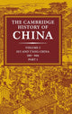 Book cover of: Cambridge History of China: Volume 3, Sui and T'ang China, 589–906 AD, Part One