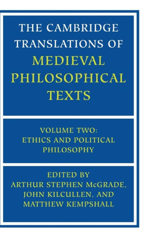 The Cambridge Translations of Medieval Philosophical Texts