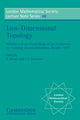 Book cover of: Low-Dimensional Topology