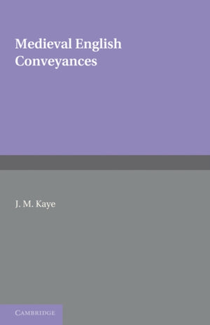 Medieval English Conveyances