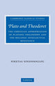 Book cover of: Plato and Theodoret. By: Niketas Siniossoglou