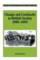 Book cover of: Change and Continuity in British Society, 1800-1850