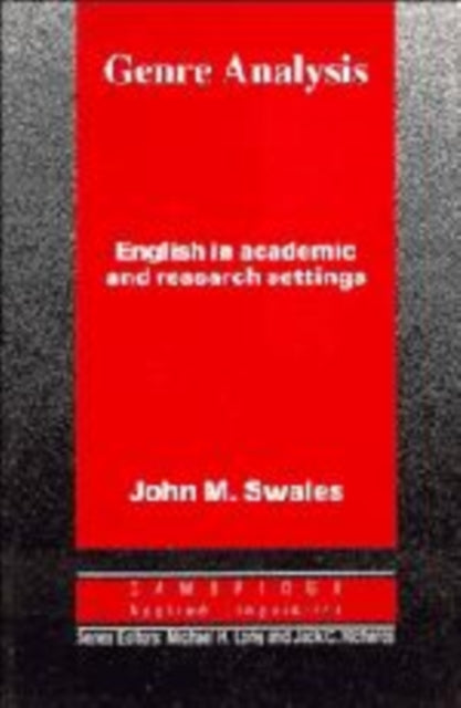 Book cover of: Genre Analysis