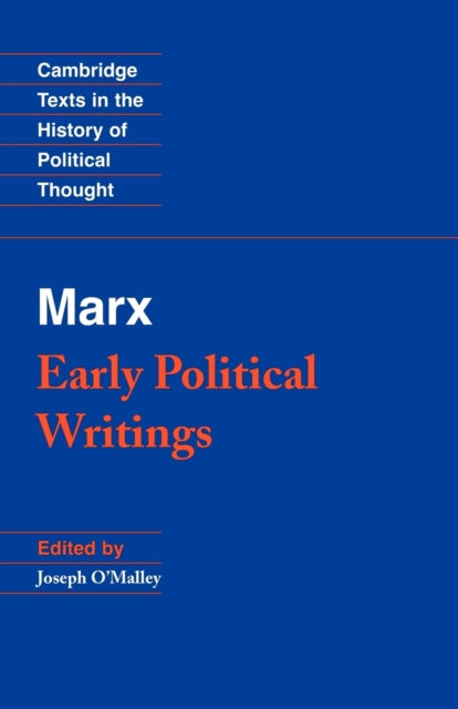 Book cover of: Marx: Early Political Writings. By: Karl Marx