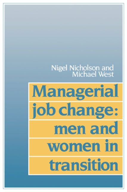 Book cover of: Managerial Job Change