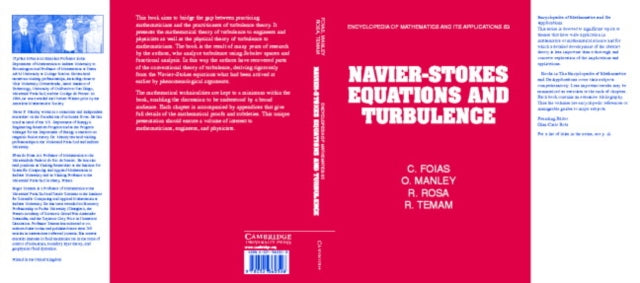 Book cover of: Navier-Stokes Equations and Turbulence. By: Ciprian Foias