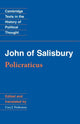 Book cover of: John of Salisbury: Policraticus