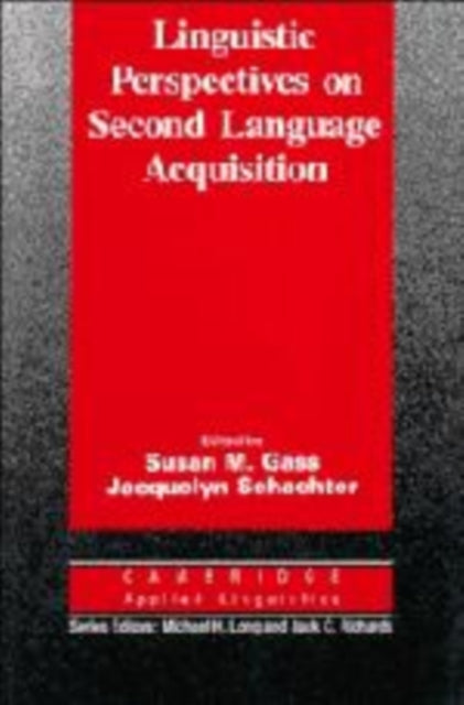 Book cover of: Linguistic Perspectives on Second Language Acquisition