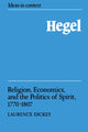 Book cover of: Hegel. By: Laurence Dickey