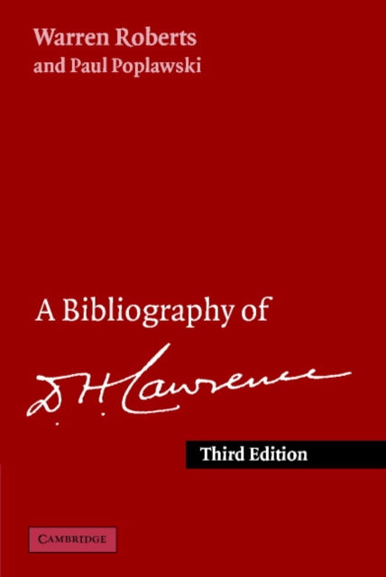 Book cover of: Bibliography of D. H. Lawrence