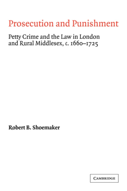Book cover of: Prosecution and Punishment