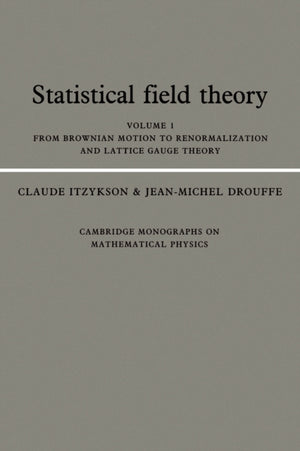 Statistical Field Theory: Volume 1, From Brownian Motion to Renormalization and Lattice Gauge Theory