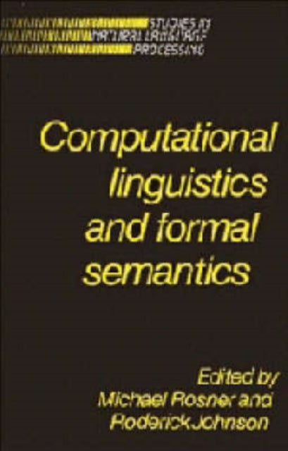 Book cover of: Computational Linguistics and Formal Semantics