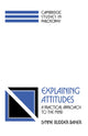 Book cover of: Explaining Attitudes