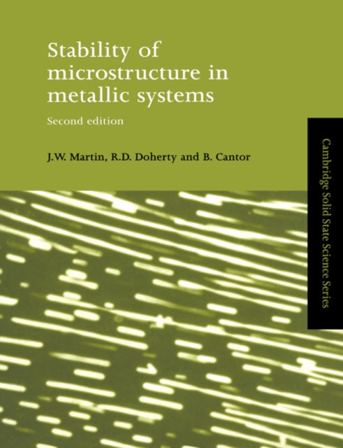 Book cover of: Stability of Microstructure in Metallic Systems