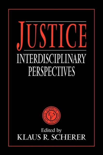 Book cover of: Justice. By: Klaus R. Scherer