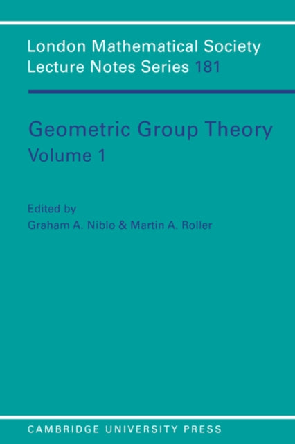 Book cover of: Geometric Group Theory: Volume 1