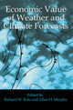 Book cover of: Economic Value of Weather and Climate Forecasts