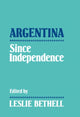 Book cover of: Argentina since Independence