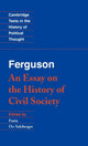 Book cover of: Ferguson: An Essay on the History of Civil Society. By: Adam Ferguson