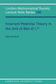 Book cover of: Invariant Potential Theory in the Unit Ball of Cn