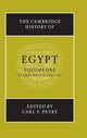 Book cover of: Cambridge History of Egypt