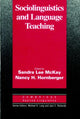 Book cover of: Sociolinguistics and Language Teaching