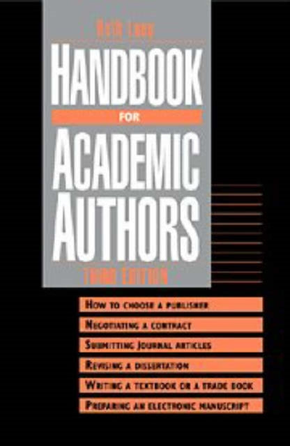 Book cover of: Handbook for Academic Authors