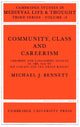 Book cover of: Community, Class and Careers. By: Michael J. Bennett