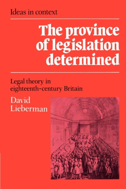 Book cover of: Province of Legislation Determined. By: David Lieberman