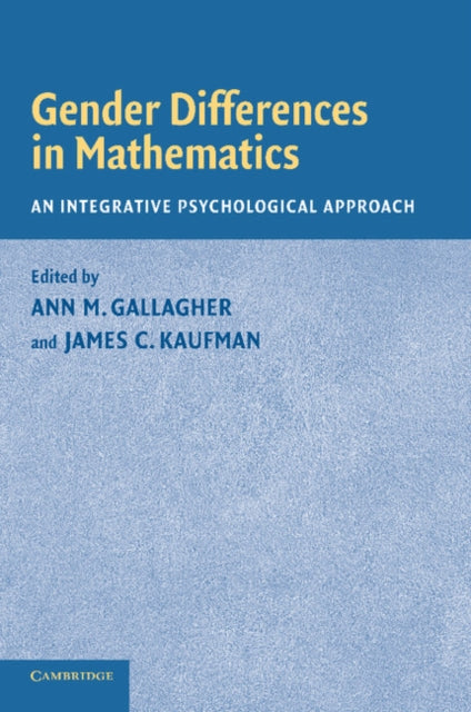 Book cover of: Gender Differences in Mathematics