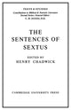 Book cover of: Sentences of Sextus. By: Henry Chadwick